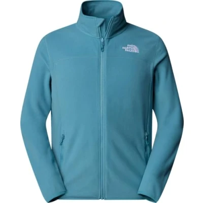 Image of THE NORTH FACE Men&#039;s 100 Glacier Full Zip Fleece Jacket, Algae Blue, XS
