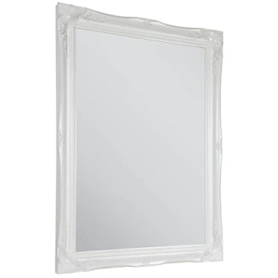 Image of Milton Manor Shabby Chic Antique Style Rectangular Wall Mirror 3ft6 x 2ft6 107cm 76cm