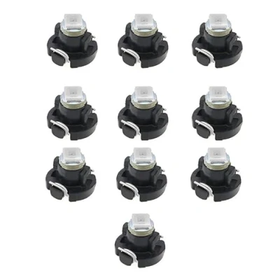 Image of Create idea 10PCS T3 8mm Cone LED Bulb 1LED SMD1210 Chip 10LM Extremely Bright for Car Auto Dashboard Instrument Reading Gauge Panel Light 12V 6000K White