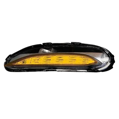 Image of film set, fog light daytime running lights tint sticker, cut to fit car accessories C046 (DTM yellow)