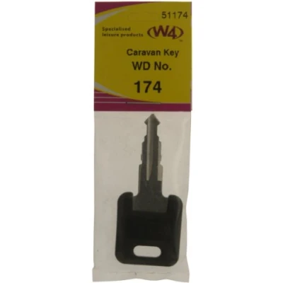 Image of W4 WD Replacement Caravan Key No174 Black