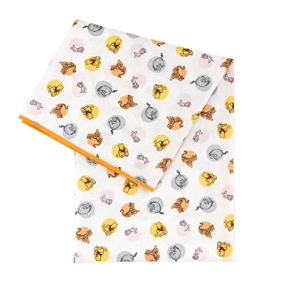 Image of Bumkins Splat Mat, Waterproof, Washable for Floor or Table, Under Highchairs, Art, Crafts, Playtime 42x42 Winnie and Friends