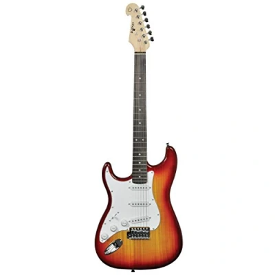 Image of Chord CAL63 Electric Guitar Left Handed Cherry Burst, Dimensions: 330 x 995 60mm