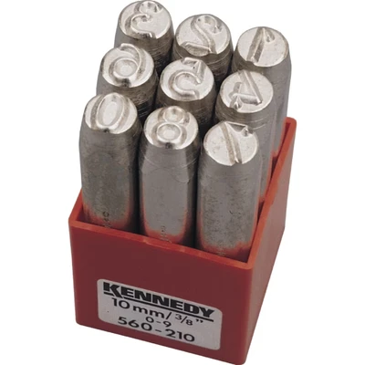Image of Kennedy 10.0mm (Set of 9) Figure Punches