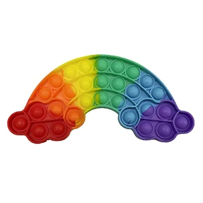 Image of H Grossman SV21100 Push Popper Rainbow, Assorted Designs and Colours