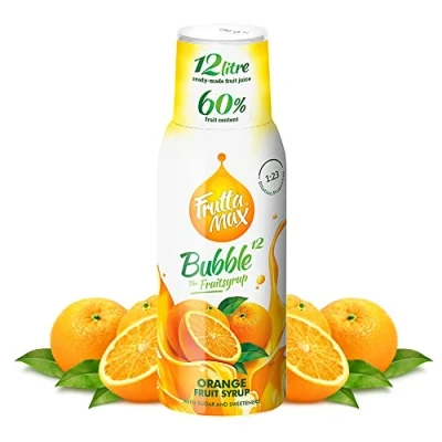 Image of FruttaMax Fruit Syrup Concentrate Less Sugar with 60% Content Suitable for soda Machine 500ml (Orange)