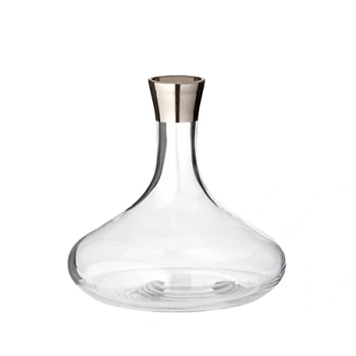 Image of Edzard Edward Carafe (1.6 liters), Mouth Blown Crystal Glass, Platinum Rim