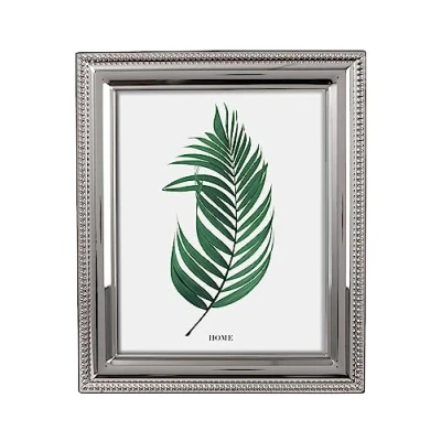Image of Inov8 Framing Tarnish Resistant Silver Plated Picture Frame Bead Design for 10x8 Inch(25x20cm) Photo