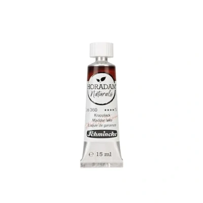 Image of Schmincke Horadam Naturals, Madder paint, 15 ml, 26360006, finest vegan watercolor, natural pigments, combination of watercolor and gouache, tube ml