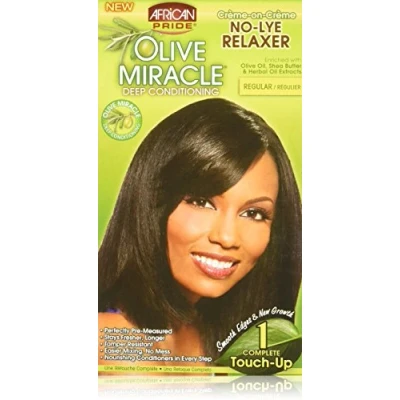 Image of African Pride Olive Miracle Touch Up Kit Relaxer Regular