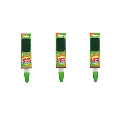 Image of Elbow Grease Washing Up Brushes with Heavy Duty Sponge Pack of 3