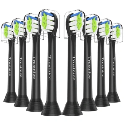 Image of Trustnice Toothbrush Heads for Philips Sonicare Brush Compatible with 4100 ProtectiveClean C2 W2 &amp; Snap on Modle, 8 Pack