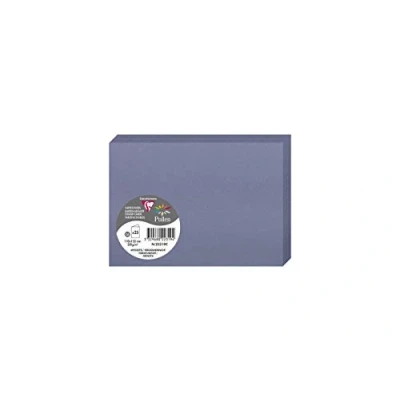 Image of Clairefontaine Ref 22319C Pollen Folded Card (Pack of 25 Sheets) 110 x 155mm Sized, 210gsm Card, Inkjet &amp; Laser Printer Compatible, Acid Free Forget me Not Blue