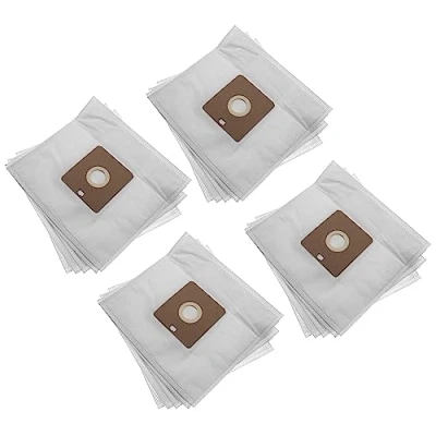 Image of vhbw 20x Vacuum Cleaner Bag compatible with Nilfisk Action Plus, Plus Parquet, A400 Cleaner, Microfleece, 24.7 cm x 27 cm, White