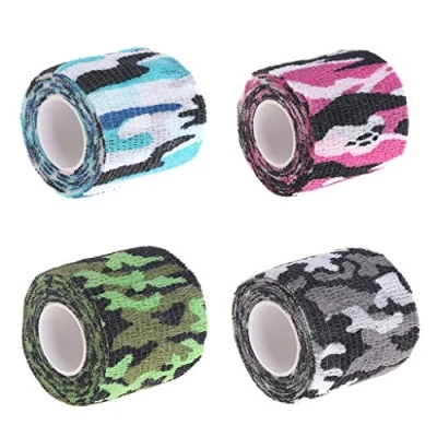 Image of Tattoo Self Adhesive Non Woven Elastic Sport Tape Bandage Grip Tube Cover Wrap