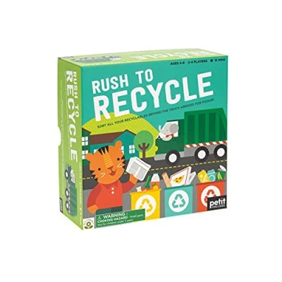 Image of Petit Collage PTC626 Rush to Recycle Board Game Childrens, Green, A4
