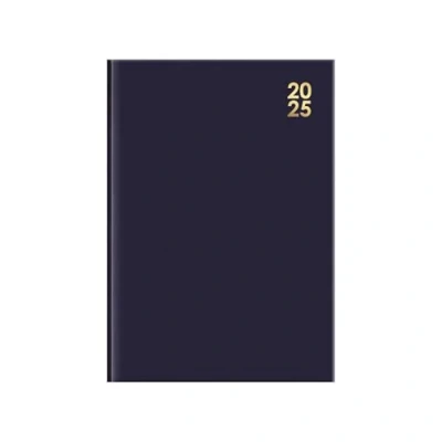 Image of 2025 Navy Hardcover Diary A5 Week to View Desk Office Premium Planner Organiser