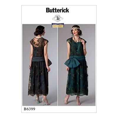 Image of Butterick Patterns 6399 E5,Misses Costume,Sizes 14 22, Tissue, Multicoloured, 17 x 0.5 22 cm