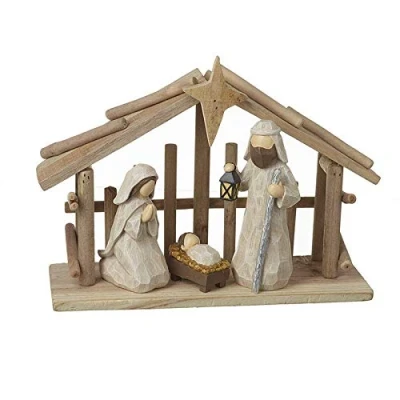 Image of Heaven Sends Wooden Nativity Stable