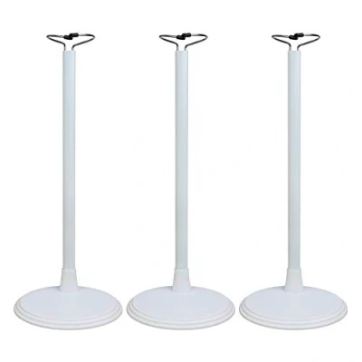 Image of POFET 3pcs White Adjustable Doll Stand for 8 10 Inch American Dolls and Baby Display Holder