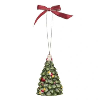 Image of Spode Christmas Tree Figural Bell Ornament, Long Lasting Festive Holiday Ornament for Tree&amp; Seasonal Display Stylish Decoration Mantel, Shelves, Home Accents