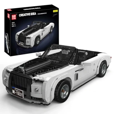 Image of Mould King 10031 MOC Technical Car Model, Creative Technology Sports Convertible Model Building Kit, Kids Set with 1603 Parts