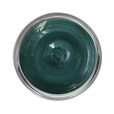 Image of Famaco 50ml Blue Petrole Leather Deluxe Cream Polish for Boot and Shoe with Application Sponge Long Lasting Shine Protector Kit Boots Shoes