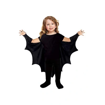 Image of HENBRANDT Toddler’s Bat Cape Costume Accessory for Kids Scary Fancy Dress Outfit Vampire Wings Witch Toddler Size Age 3 Halloween Boys and Girls