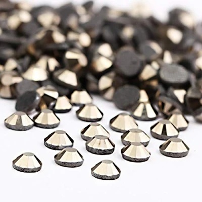 Image of Crystal Hotfix Rhinestone,Machine Cut Stone 1440pcs/pkg (Hematite,SS20/5mm)