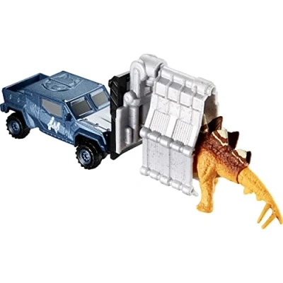 Image of Matchbox Jurassic World Dino Transporters, 1 Vehicle &amp; 2 Mini Dinosaurs, Ages 3 Years Old Up