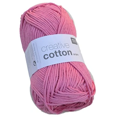 Image of Rico Creative Cotton Aran Knitting Yarn 50g Smokey pink 14