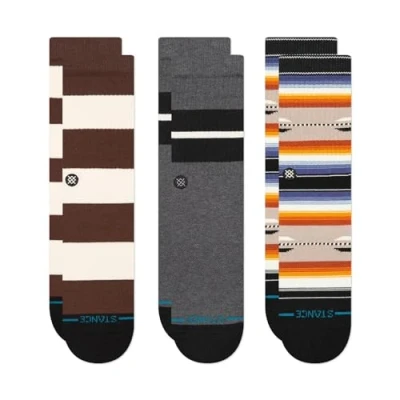 Image of Stance WE WERE Young Unisex 3 PACK Socks, Size: 8.5 12.5, Multi