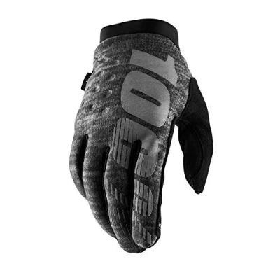 Image of 100% GUANTES Brisker Gloves L, Heather Grey (Grey), L
