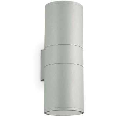 Image of Gun 2 Light Outdoor Up Down Wall Grey IP54