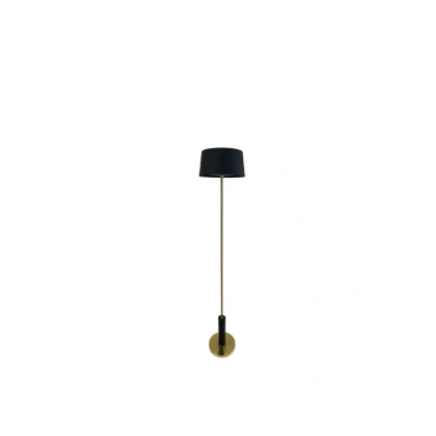 Image of Dyberg Larsen LED rechargeable floor lamp Yoyo, black, height 125 cm