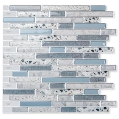 Image of Art3d Peel and Stick Kitchen Backsplash Self Adhesive Wall Tile Stone, 10 Sheets