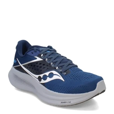 Image of Saucony Men&#039;s Ride 17 Sneaker, Tide/Silver, 12 Wide