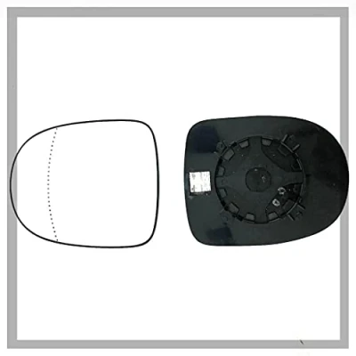 Image of Fits Renault Modus, For 2004 to 2008 Heated Base Convex Wing Mirror LEFT HAND (UK Passenger Side)