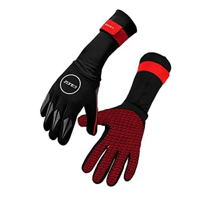 Image of ZONE3 Neoprene Swim Gloves With Natural Web Free Finger Design For Surfing, Fishing, Scuba Diving, Open Water Swimming