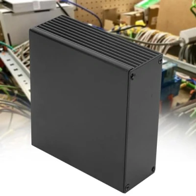 Image of Circuit Board PCB Instrument Aluminum Cooling Box DIY Electronic Project Enclosure Case Shell Protect for Products Heat dissipating