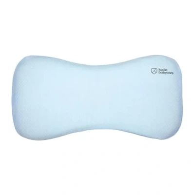 Image of Koala BABYCARE Plagiocephaly Baby Pillow with Two Removable Pillowcases to Help Prevent and Treat Flat Head Syndrome in Memory Foam Perfect Blue