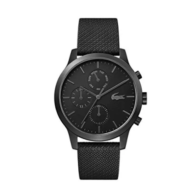 Image of Lacoste Analogue Multifunction Quartz Watch for men with Black Leather strap 2010997