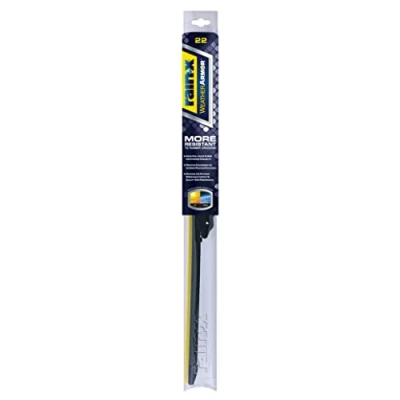 Image of Rain X 830222 WeatherArmor Beam Wiper Blades, 22 Inch Windshield Wipers (Pack of 1), Automotive Replacement Blades With Industrial Grade Synthetic Rubber Squeegee
