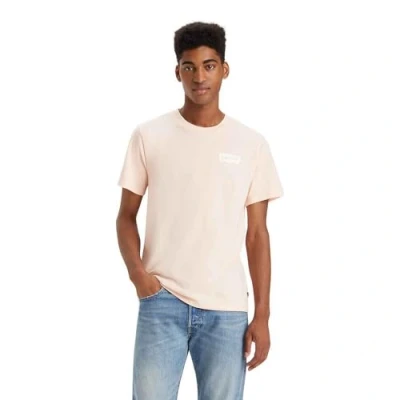 Image of Levi&#039;s Men&#039;s Graphic Crewneck Tee T Shirt, Bw Pale Peach, S
