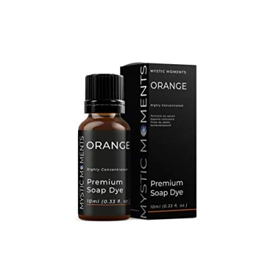Image of Mystic Moments Orange Highly Concentrated Soap Dye 10ml Perfect for Making, Creams and Lotions