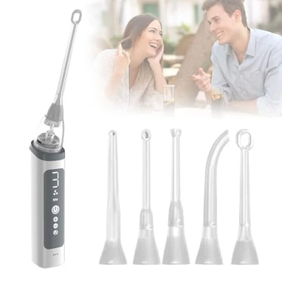 Image of Electronic Tonsil Stone Remover Vacuum,5 in 1 Removal Kit, 3 Modes Cleaner Instant Suction Tool, Easy to Use, Fresh Breath, Mouth Cleaning Oral Care(NASA009)