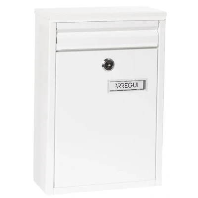 Image of Arregui 1832D87 Postbox Outdoor or Indoor Hallway White