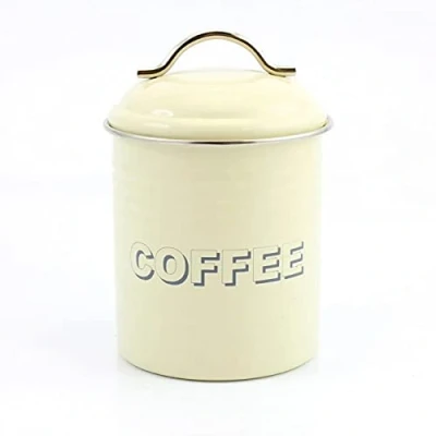 Image of SWEET Home Retro Cream Coffee Canister
