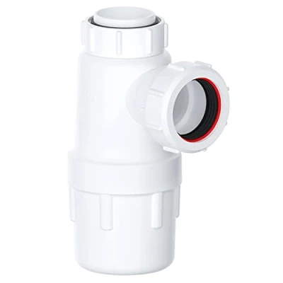 Image of SPARES2GO Waste Bottle Trap 40mm 1 1/2&quot; Basin Bidet Urinal Bathroom Kitchen Sink 75mm Seal