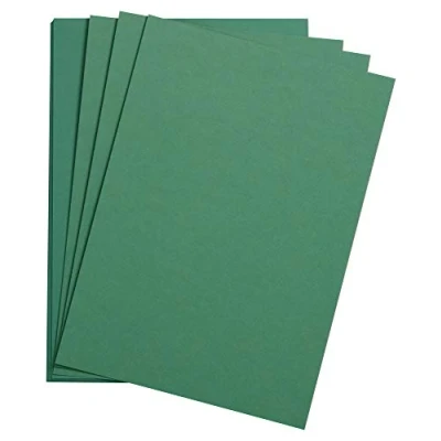 Image of Clairefontaine Ref 90778C Etival Coloured Grained Drawing Paper (Pack of 25 Sheets) A3 (42 x 29.7cm) 160gsm Cellulose Art Deep Green Acid Free, pH Neutral